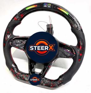 Volant de <span class=keywords><strong>Golf</strong></span> 8 GTI <span class=keywords><strong>2020</strong></span> en cuir véritable en fibre de carbone compatible avec <span class=keywords><strong>Golf</strong></span> MK8 GTI R GTE <span class=keywords><strong>GTD</strong></span> Jetta Passat CC - Product Image 3