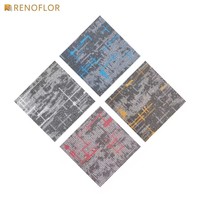 Hochwertige, feuerfeste Nylon-Teppichfliesen für Hotels und Büros, 50x50cm, mit individuellem Muster und Farben, Bodenbelagsfliesen