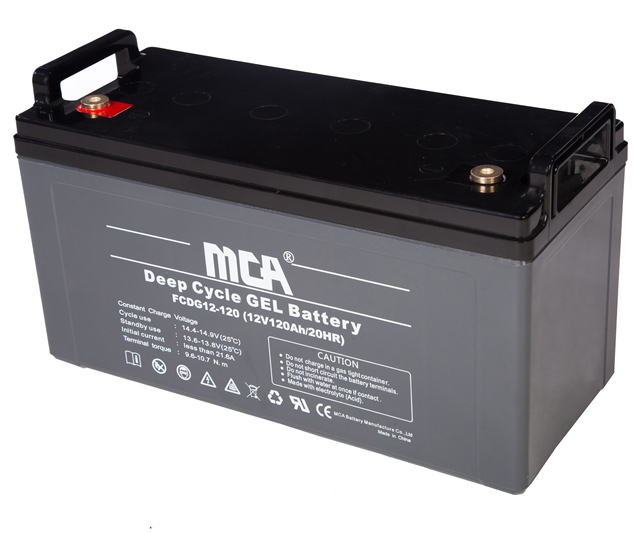 Guangdong Supplier 12V 120Ah Sealed Gel Lead Acid Batteries with Free Maintenance for Solar Panels UPS Lighting