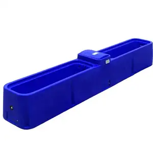 plastic drinking trough provide cattle with clean water