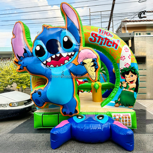 <span class=keywords><strong>Castillo</strong></span> Hinchable Comercial con Tobogán para Niños, Casa de Brinco Inflable de PVC para Alquiler - Product Image 5