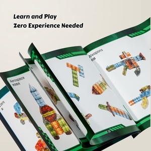 Pungrow Bán Buôn Từ Gạch Đồ Chơi Trẻ Em Gốc Nam Châm Đồ Chơi Từ Khối Xây Dựng Mầm Non Học Tập Montessori Đồ Chơi Liên Kết Cube - Product Image 4