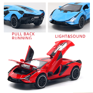 YZMODEL Modellino Auto in Scala 1/32 FKP 37 Hypercar, con Luci e Suoni, Porte Apribili, in Metallo, a Trazione Posteriore, con Batteria al Litio - Product Image 4