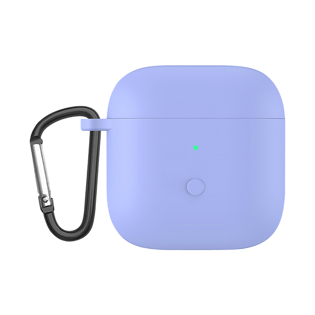Full Protective Silicone Skin Earphone Case Cover with Carabiner for Xiaomi Redmi Buds 3