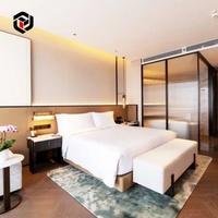 Suite d'hôtes haut de gamme 5 étoiles, chambre moderne, bureau en bois massif, coffre de rangement, ensemble de meubles écologiques pour hôtel et appartement