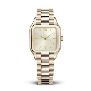 Reloj <span class=keywords><strong>de</strong></span> Pulsera Elegante para <span class=keywords><strong>Mujer</strong></span>, Diseño Rectangular, Esfera Verde, Analógico, Resistente al Agua, Acero Inoxidable Dorado, Estilo Vintage, Marca Personalizada - Product Image 4