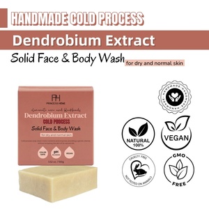 Vente en gros d'extrait de Dendrobium 100g de <span class=keywords><strong>savon</strong></span> fait à la main soutien antibactérien régule la production d'huile de peau assez doux pour un usage quotidien - Product Image 2