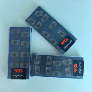 เครื่องกัดหน้าทังสเตนสำหรับงานกัด APKT160416PDTR เครื่องมือกลึงเหล็ก HRC40-60เคลือบพีวีซี CVD YG602 Yg1ของแท้ - Product Image 3