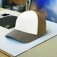 Vente en gros de casquettes de baseball Strapback Fabricant de chapeaux Casquette de baseball unisexe Casquettes de baseball rétro en similipeau de serpent en cuir PU