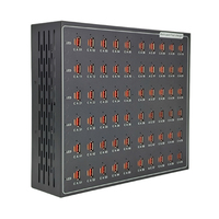 Estación de Carga USB-C de 800W con Múltiples Puertos QC3.0, Cargador con 40 Puertos USB-C y USB-A para Teléfonos Inteligentes, Tabletas y Portátiles, Salida de 12V