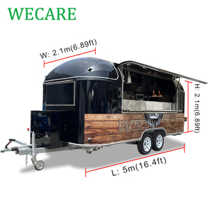 Wecare di động cà phê thanh Trailer di động Burger Hot Dog thức ăn nhanh phục vụ Trailer di động bánh Pizza thực phẩm xe tải với đầy đủ nhà bếp - Product Image 2