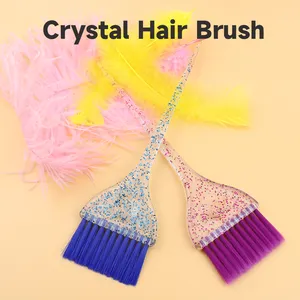 Customize Tool For Hair Dyeing Bleach Brush Hair Dye Bowl Coloring Crystal Hair Tint For Salon Accessories Brush