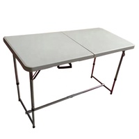 Table pliante en plastique rectangulaire de jardin extérieur de 4 pieds à vendre