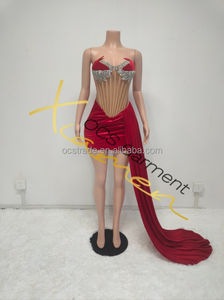 Женское вечернее платье со стразами - Product Image 6