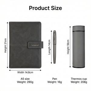 Custom Logo Luxury Corporate <b>Gift</b> Set Bulk Wholesale A5 Notebook Pen Insulated Water Bottle for Client Employee Business <b>Gifts</b> - Product Image 3