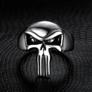 Anillos de Moda de Joyería Fina al por Mayor con Diseño de Calavera de Película y Televisión, Punisher, para Hombres y Mujeres - Product Image 2