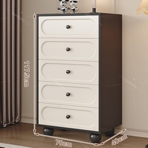 Luxury Solid Wood Modern 3-<strong>Drawer</strong> Chest Small-Sized Storage Cabinet for <strong>Bedroom</strong> Furniture Living Room Durable Eco-Friendly - Product Image 3