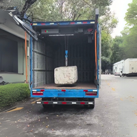 Grue à rail coulissant pliable avec palan électrique et hauteur de levage de 2 à 4 m pour le chargement de conteneurs de camionnettes fermées, système de télécommande