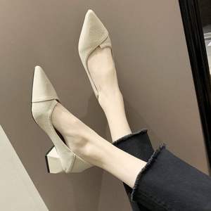 Chaussures de mariée Mary Jane pour femme, à talon carré, en cuir véritable, antidérapantes, désodorisantes, tendance mode été - Product Image 2