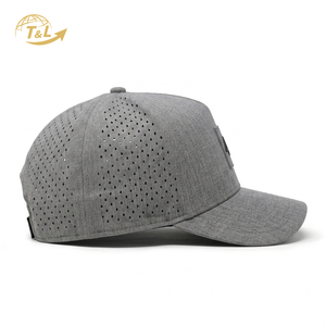 Gorra Trucker de Malla Transpirable T&L 4U, 6 Paneles, Ajustable, Unisex, Gris, Deportiva, con Logotipo de Goma en Relieve, Bordado 3D, para Uso Casual al Aire Libre - Product Image 5