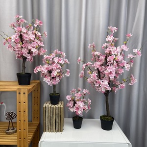 Alberi di fiori di pera artificiali vendita calda di seta artificiale fiore di pera albero interno casa soggiorno decorazione - Product Image 6