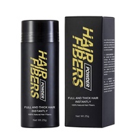 Serat Penambah Volume Rambut Herbal OEM, Penyamar Akar 2-in-1 dengan Bahan Alami, Bubuk Penambah Volume Instan