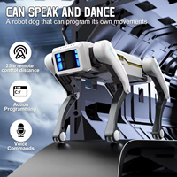 CBYD Nouveau Robot Chien Intelligent Éducatif IA avec Contrôle à Distance par APP, Écran Tactile, Fonctions Vocales, Écran OLED, Android 14 pour Enfants