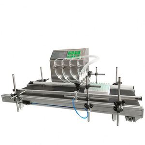 Machine de remplissage automatique de bureau à pompe magnétique CNC pour produits cosmétiques (brillant à lèvres, shampoing, savon), alcool et jus d'orange, et bain de bouche - Product Image 2