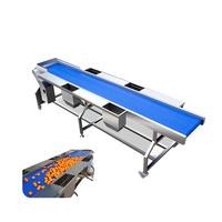 Convoyeur de tri motorisé à double couche en acier inoxydable de bonne qualité / Table de tri pour fruits et légumes