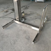 Automatische Bewegende/Vaste Vleesbak Lifter 200l Standaard Vlees Truck Industriële Vlees Lifter Emmer Lift Lift Lift Voor Voedselverwerking
