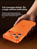 Protection d'objectif d'appareil photo monobloc en forme d'aile de cigale OEM en gros pour iPhone 17 Pro Max AR+AF 9H, film métallique anti-rayures à couverture intégrale