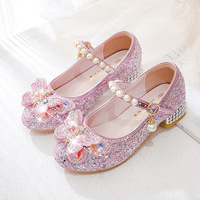 Chaussures à talons hauts pour filles, modèle princesse, 8308C-1, marque MQA, collection printemps-automne, à enfiler, imprimées, type claquettes, tige en PU