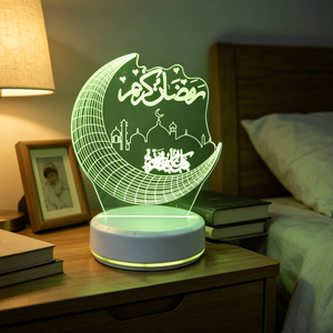 Iftar Festival Home Decoration, Muslim <b>Lighting</b>, 3D Night Lamp, Opening of Iftar Festival, Mubarak Ramadan Decoration Lamp - Product Image 5