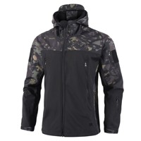 Outdoor Winter Kleurafstemmende tactische windjack met capuchon Drie-in-één fleece winddicht waterdicht warm softshell kleding voor heren
