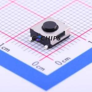SKHMQKE010 Tactile Switch SMD Switch Single Pole Single Throw Round Button Vertical Mount 6.5mm - Product Image 1