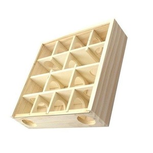 Túnel de Madera para Hámster, Juguete Laberinto con Múltiples Cámaras, Escondite, Juego de Buscar y Encontrar, Casa de Actividades para Excavar y Hacer Buracos - Product Image 6