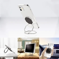 Support magnétique en métal pour téléphone de voiture Support pliant GPS pour iPhone 15 Max Support réglable 360 Aimant Support de tableau de bord mobile