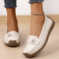Chaussures plates décontractées pour femmes avec semelle souple et surface douce, chaussures confortables pour femmes grandes tailles, mocassins de printemps