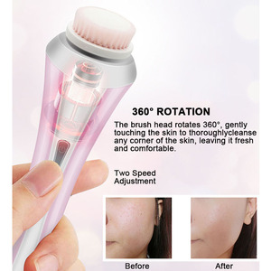 Multifuncional 4 en 1 Cepillo de limpieza <span class=keywords><strong>facial</strong></span> sónico recargable portátil <span class=keywords><strong>Limpiador</strong></span> <span class=keywords><strong>facial</strong></span> <span class=keywords><strong>exfoliante</strong></span> vibratorio impermeable de 2 velocidades - Product Image 3