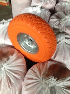 Nuevas ruedas de espuma de poliuretano macizo antipinchazos de 3.00-4 (260x75mm) para carretillas de mano, carros y carretillas de mano con ruedas. - Product Image 2