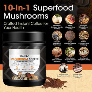 Café de Hongos Instantáneo Orgánico OEM para Adultos, Polvo a Granel 10 en 1, Marca Privada, Impulso de Energía, Relajación - Product Image 2