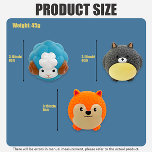 Toptan Ekolojik Vinil Köpek Sesli Oyuncak Topu Sevimli Karikatür Hayvan Tasarımlı İnteraktif Oyuncak Köpek İnteraktif Oyuncakları - Product Image 2