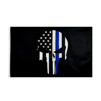 3x5ft Drapeau Pirate Personnalisé Jolly Roger Design Polyester Décoration Extérieure