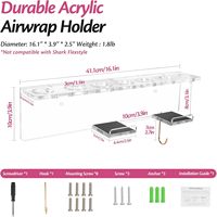 Pour Airwrap Styler Attachments Organisateur Rack Multifonctionnel Transparent Acrylique Support De Stockage Baguette Européenne Bureau Organizati