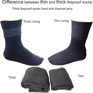 Chaussettes <span class=keywords><strong>de</strong></span> sécurité thermiques résistantes à la chaleur et aux flammes pour la lutte contre l'incendie et l'utilisation industrielle - Product Image 3