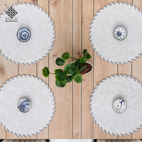 Meilleur design de dessous-de-plat rond en vinyle et cuir, imperméable et résistant à l'huile, pour hôtel, vaisselle, maison, bureau