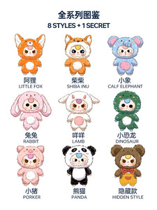 Caja Sorpresa Oficial de la Serie Baby Three V3 <span class=keywords><strong>Big</strong></span> Cute Plush Animal Party - Set Sellado de <span class=keywords><strong>6</strong></span> Cajas de Gran Tamaño (21cm), Stock Original y Auténtico - Product Image 5