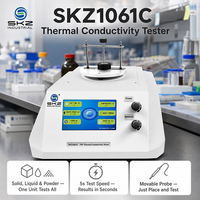Analyseur de conductivité thermique SKZ1061C pour solides, liquides et poudres, avec sonde mobile, temps de test de 5s à 160s, conforme ISO22007-2, pour matériaux de construction