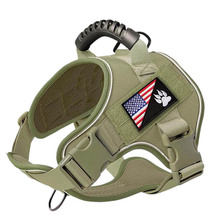 Nuova tendenza gilet per cani in Nylon 1000D e Set di imbracature gilet tattico da addestramento all'aperto con cambio rapido cane da caccia imbracatura per cani - Product Image 5