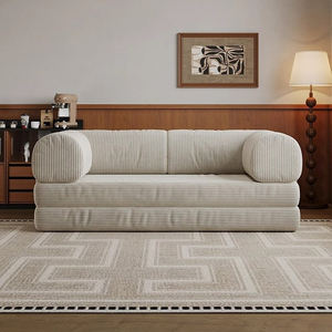 Venta al por mayor de dos plazas plegable futón sofá cama cómodo extensible diseño moderno para sala de estar Hotel dormitorio Metal precio barato - Product Image 2